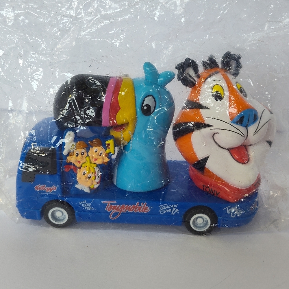 90s Kellogg's Cereal Toy Tonymobile Toy Vehicles- Really Rolls! In Package